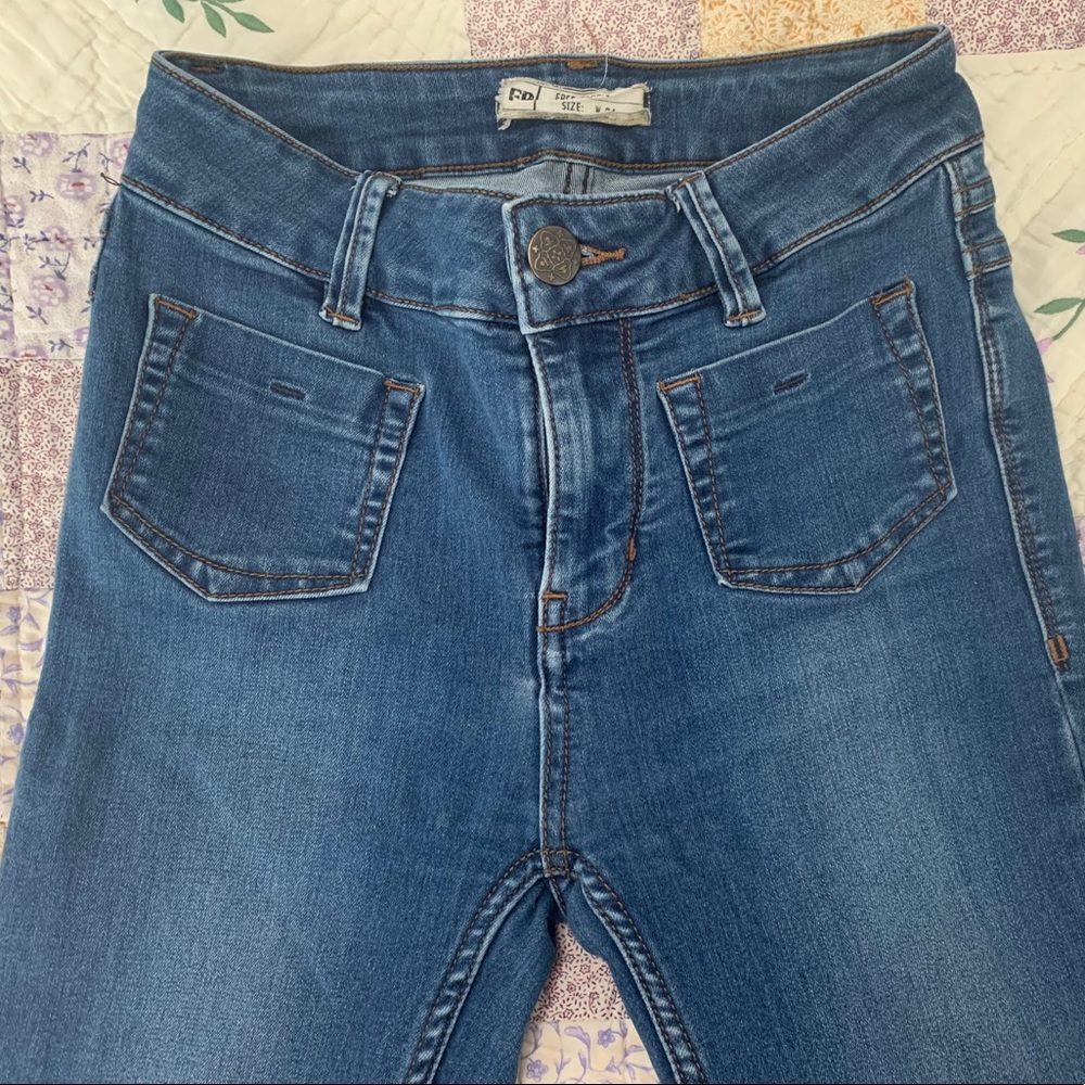 Free People High Rise Skinny Jeans